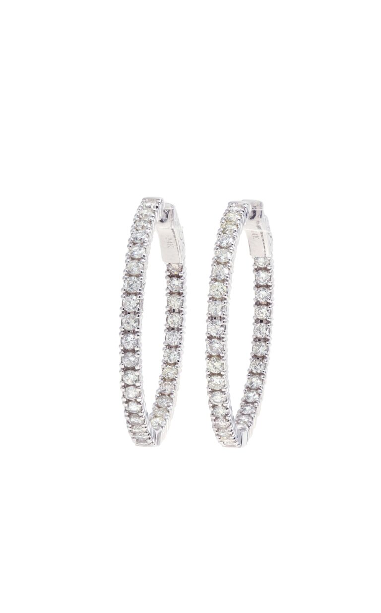 Inside Out Diamond Hoops