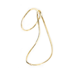 Bracelet-ring with a 14K gold-plated finish