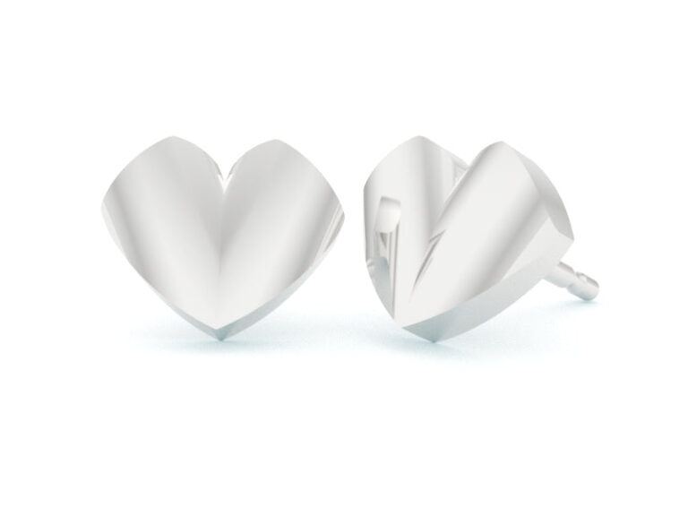 Puff Heart Stud Earring