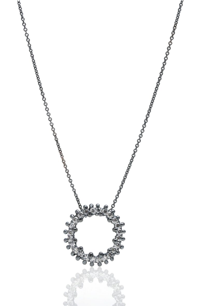 Single Halo Necklace